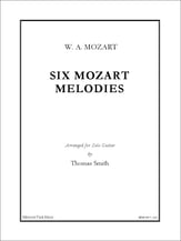 Six Mozart Melodies Guitar and Fretted sheet music cover